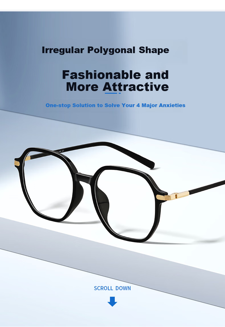 Wujiang Reading Glasses for Men And Women, Bifocal Imported High-Definition Anti-Blue Light Presbyopic Glasses, Black Frame, 250 Degrees 1