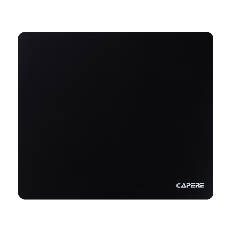 CAPERE Waterproof Full Steel Anti-Erosion Smooth Glass Gaming Mouse Pad, Thickened Non-Slip PU Base, Xingxian Pro Glass Pad/Xingyao Black 490x420x6mm Speed Type