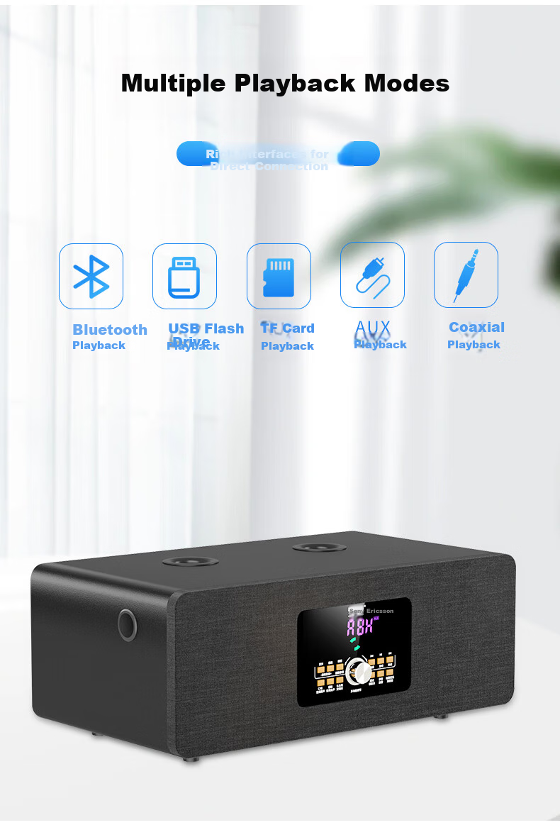 Soaiy 620X Home KTV Speaker Upgraded Version, TV Karaoke All-In Desktop Acoustic Guitar Instrument Amplifier, Home HiFi Subwoofer Microphone 14
