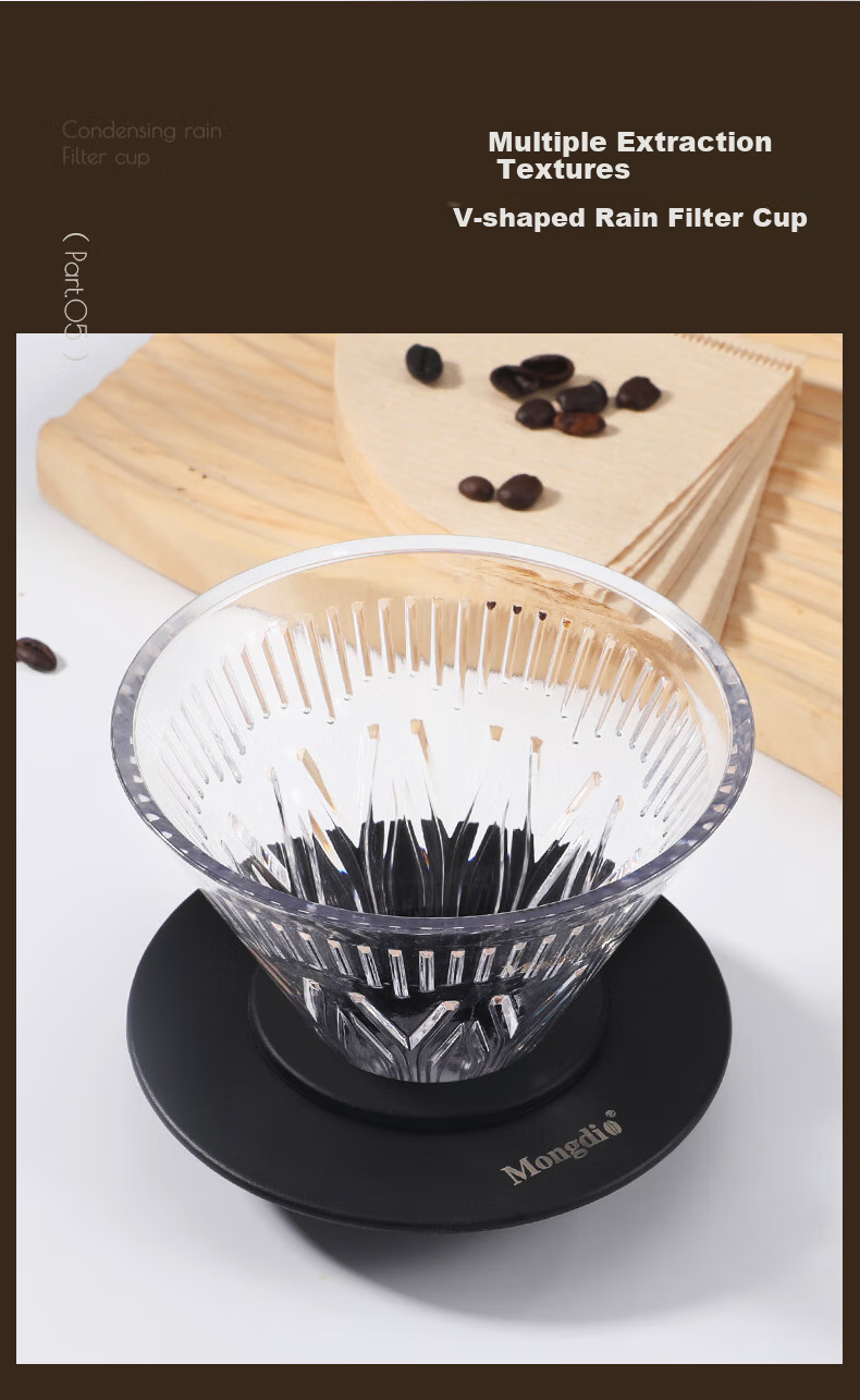 Mongdio Pour-Over Coffee Maker Set with Stainless Steel Grinder, Filter Cup, Coffee Filters, Pour-Over Kettle, Sharing Pot, 7-Piece Set 6