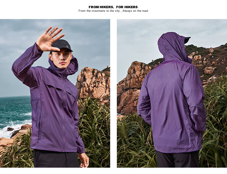 Pioneer Camp Zhuque Sun Protection Jacket for Women, Summer Outdoor Breathable UV-Resistant Hooded Original Yarn Sun Protection Clothing, Lightweight Outer Coat 11