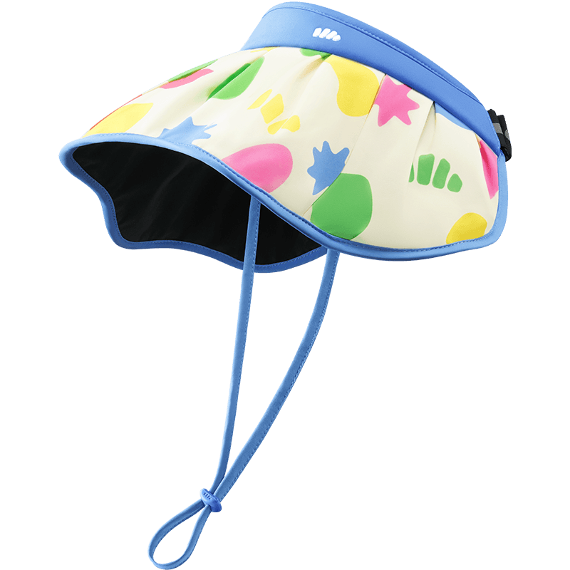 Beneunder Children's Sun Protection Hat Sunshade Cap Open Top Hat Unisex Kids Black Coated Shell Hat BM552 Assorted Gummies 50-54cm
