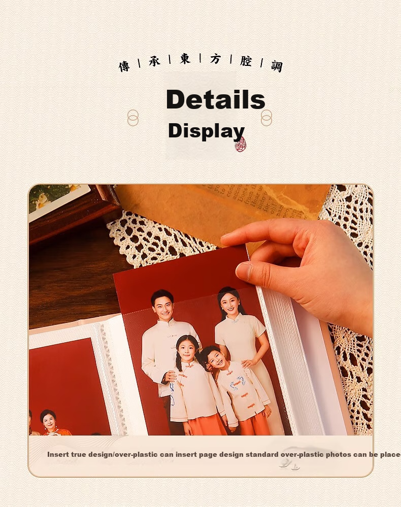 Siyicai Travel Large Capacity Family Photo Album with Insert Pages for Children's Photo Collection And Baby's Growth Record Book (6-Inch Laminated 100 Pages) - Peace And Joy Photo Book 11