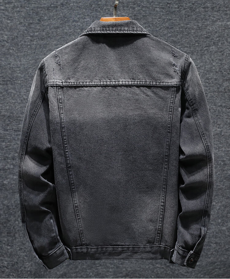 Zengzhi [2026 Spring And Autumn New Arrival] Men's Denim Jacket, Large Size, Casual Workwear Menswear 3