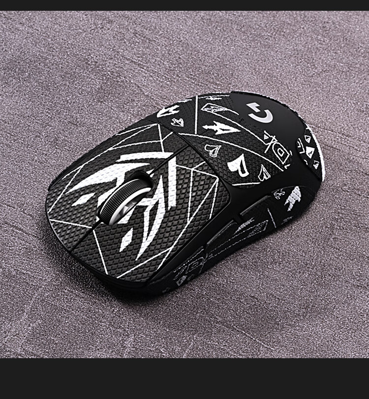 NVV Anti-Slip Sticker for Logitech GPW2/3 Mouse, Dog Poop King Second Generation/third Generation Sticker, Sweat-Absorbing And Scratch-Resistant Foot Pad, Gaming Mouse Pad, Frosted Anti-Sweat M-XG2 Red 14