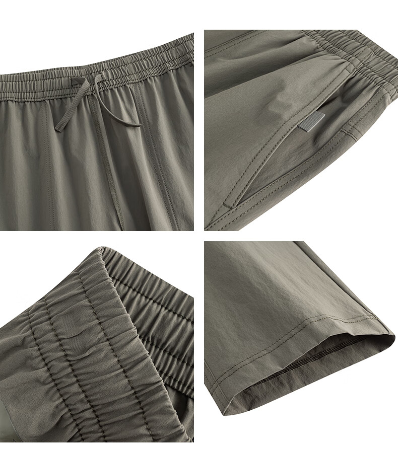 Anta Mountain Shell Pants | Earth Shell 3.0 Water-Repellent Warm Fleece Men's Woven Durable Outdoor Sports Pants 14