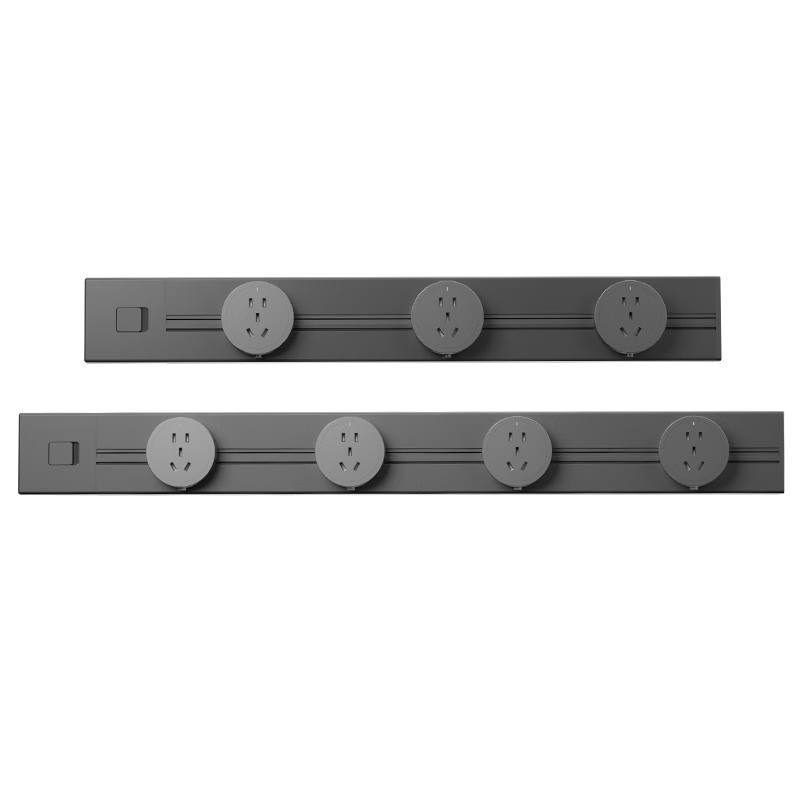 JD Original Track Socket, Xinglv SE Same As Bull Power Strip, Xiaomi Sliding Rail Socket, Power Strip, Wireless Guide Rail, Mobile Surface-Mounted Socket, 6250W High Power, 50cm + 3 5-Hole Gun Gray Color