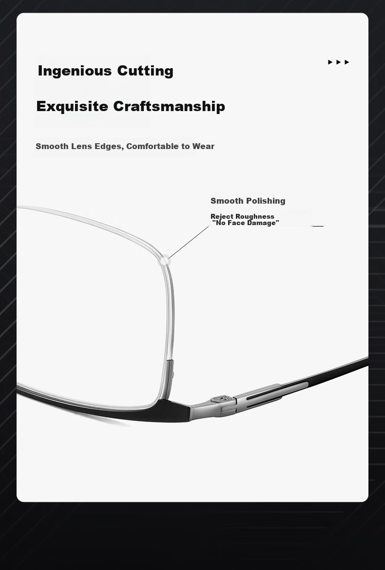 CAPONI Japanese Imported Pure Titanium Reading Glasses for Men And Women, Bifocal Ultra-Light Semi-Rimless Anti-Blue Light Auto-Focus Driving Walking Glasses 7