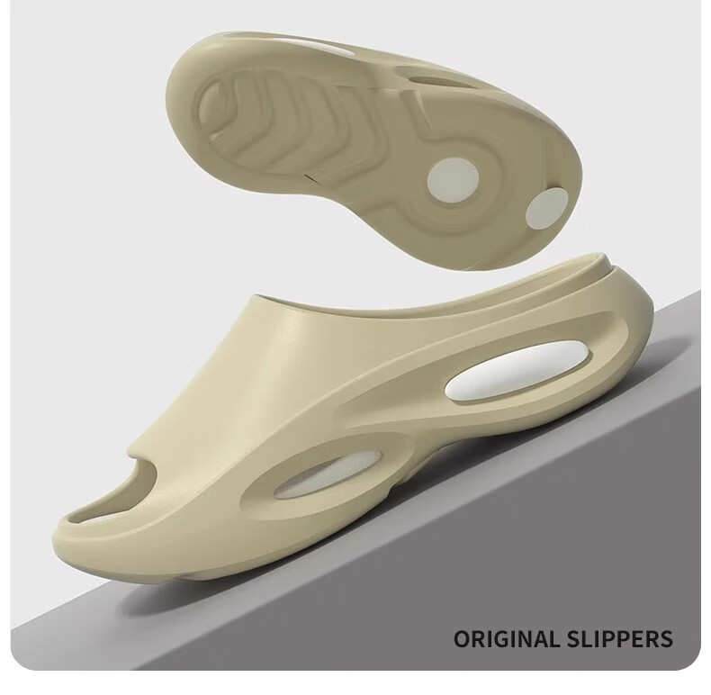 GUOLUOFEI Men's Trendy Sports Slippers for Summer Outdoor Wear, Thick-Soled Non-Slip River Tracing Outdoor Sandals for Men, Black And White, Size 42-43 12