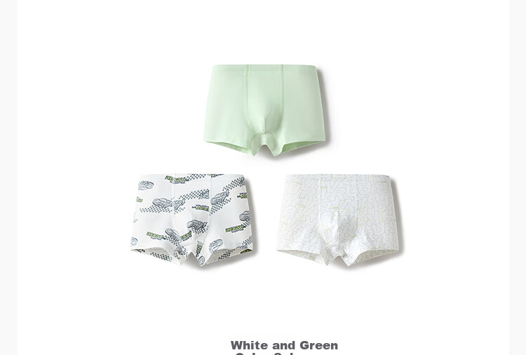 BALABALA Boys' Boxer Briefs, Cotton Children's Shorts, No Wedgie, for Toddlers And Older Kids, Three-Pack, 209925170110 12