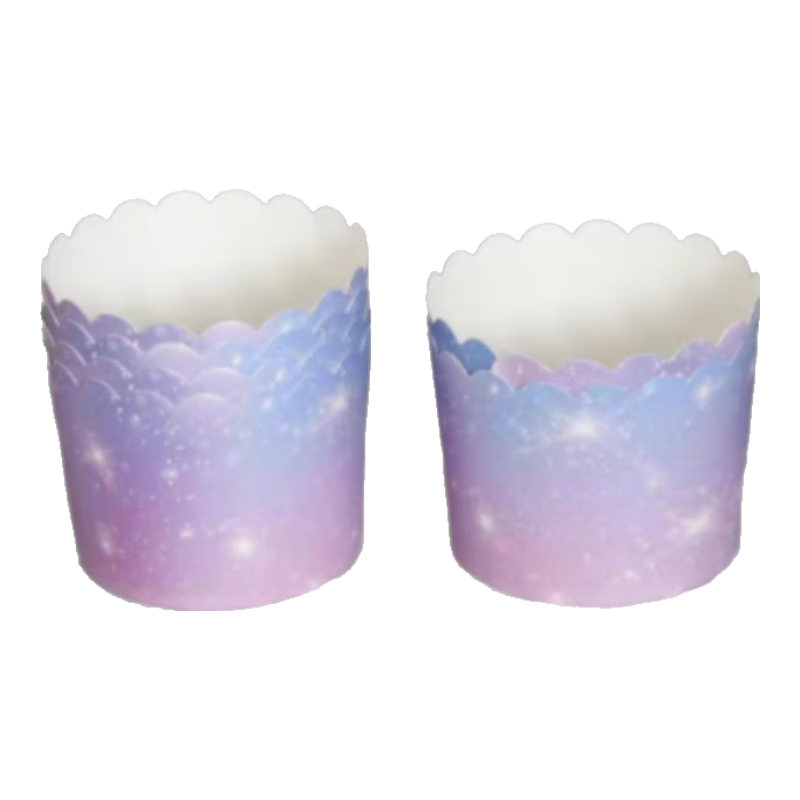 BJ Baking Cupcake Liners, Thick Disposable Muffin Cups for Air Fryer And Oven, 50 Pieces