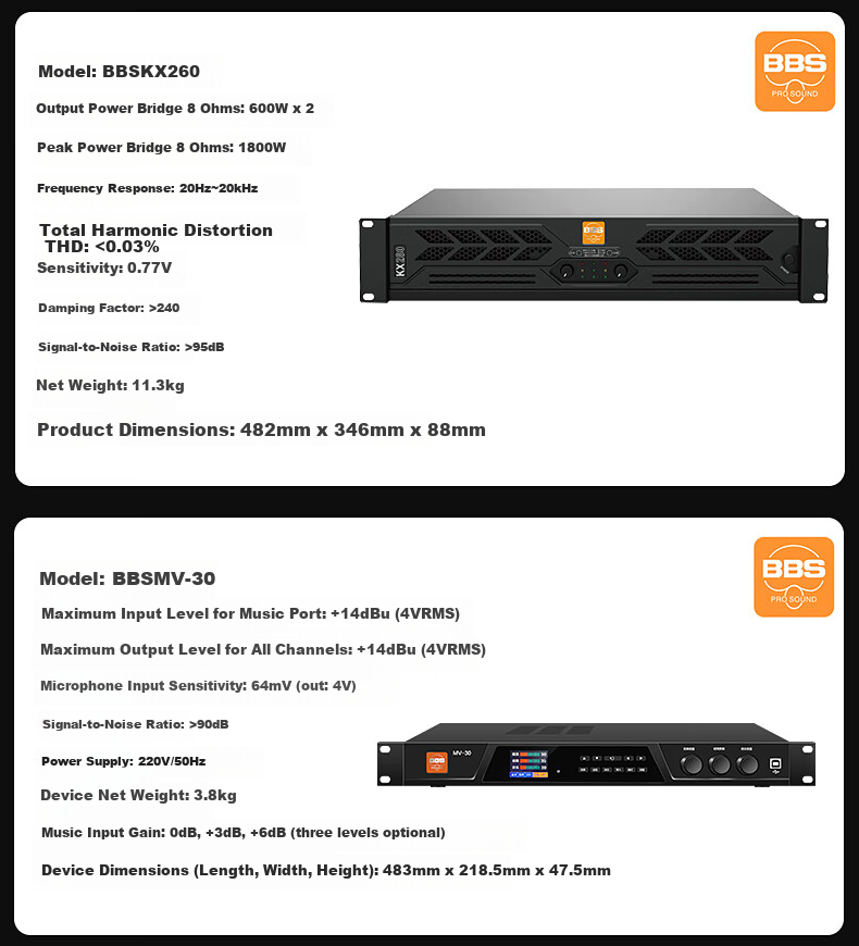 BBS [Annual Bestseller] BK10 Home KTV Sound System Set, Professional Theater Speakers Three-Way Karaoke Singing Complete Equipment for Home Use 15