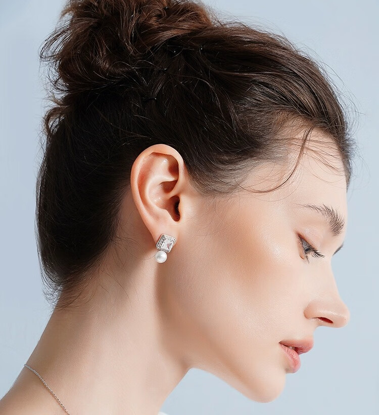 ECILY Dazzling Love Series Premium Original Design S925 Sterling Silver Earrings, Birthday Gift for Girlfriend 2