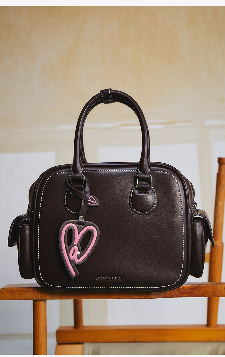 AMAZING SONG Women's Handbag, Toast Bag Medium Size, Cowhide Shoulder Crossbody Bag, High-End Niche Commuter Practical Ins Style Tote Bag Gift 3