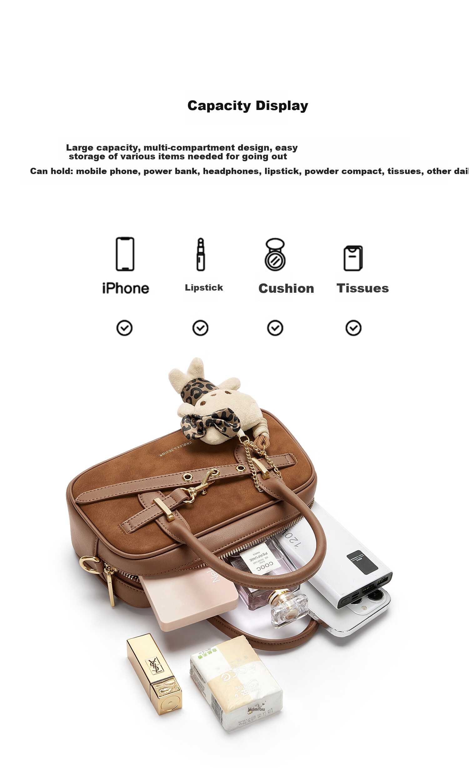 Cnoles Bowling Bag, 2026 New High-End Niche Style, Crossbody And Handheld Bag, Premium Brand Women's Purse 8