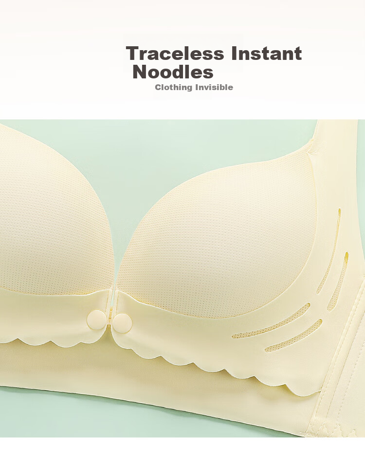 Moonbadi Women's Maternity Nursing Bra, Convenient Front Closure, Lift And Gather, Anti-Sagging, Side Support Brassiere 12