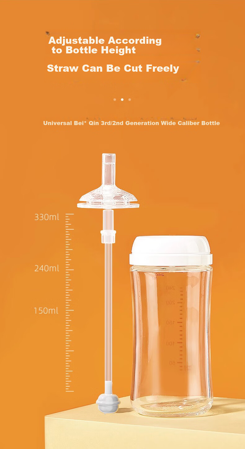 Anpei Universal Gravity Ball Nipple Straw, Suitable for Ages 18 Months And Above (Compatible with Pigeon, Haokai And Other Types of Baby Bottles) 11