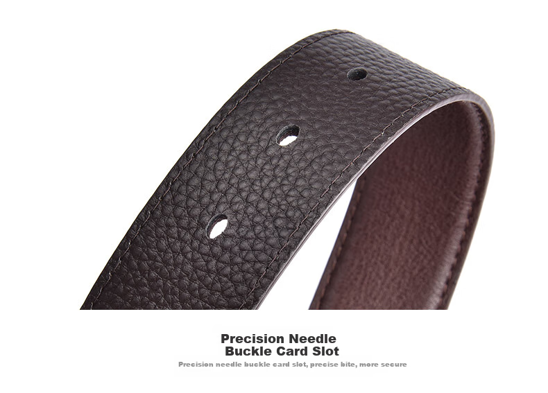 Hush Puppies Men's Casual Leather Belt with Pin Buckle, Simple Jeans Belt, Gift Box, Birthday Present for Boyfriend 8