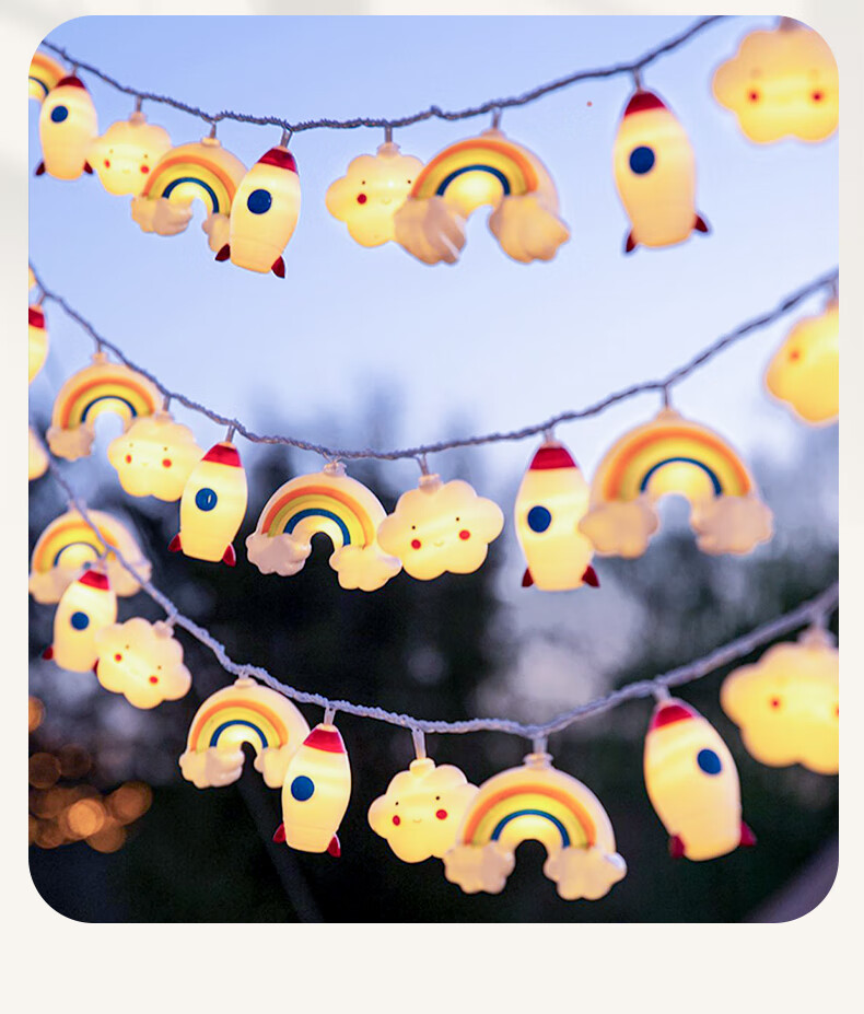 Modouyu Starry Sky String Lights, 3 Meters, 20 LED Lights, Camping Atmosphere Lights, Valentine's Day Confession, Proposal, Birthday Room Decoratio 2