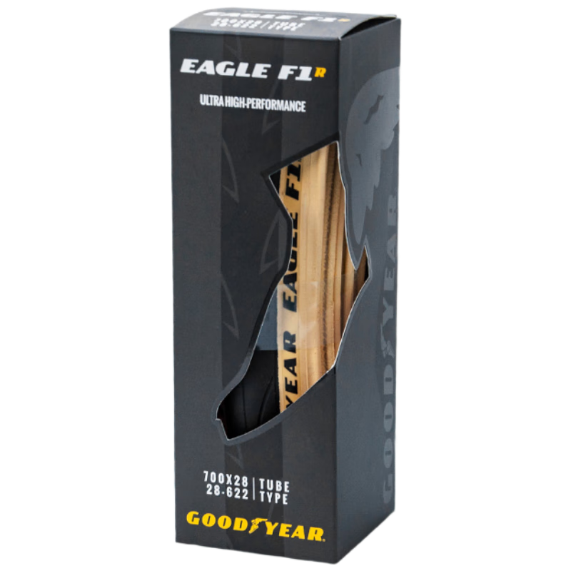 Goodyear Eagle F1R 700x28 Road Bike Tire Lightweight All-Purpose Open Tread Yellow