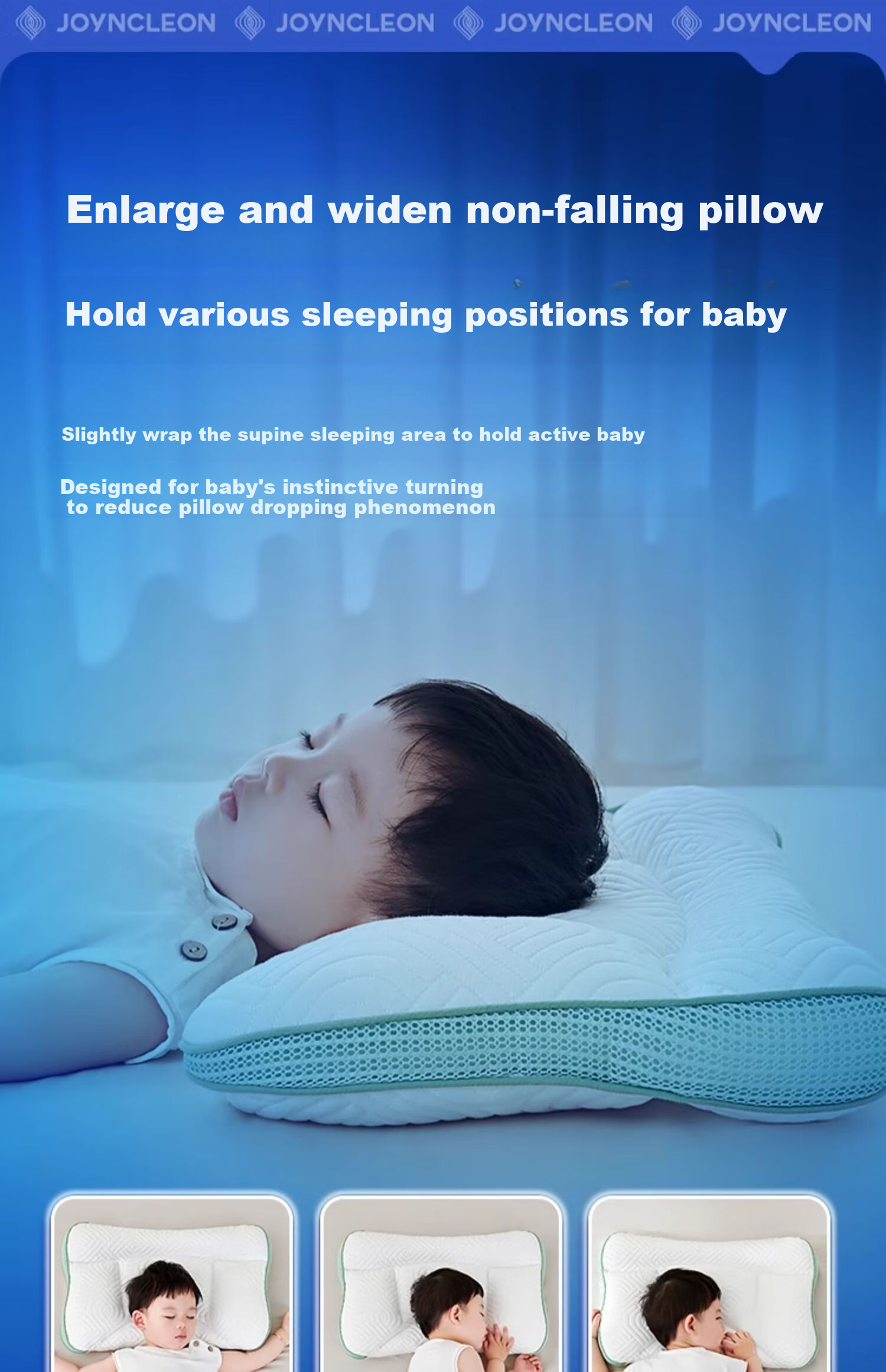 JOYNCLEON Children's Pillow for Ages 3-8, Neck Support Pillow, Sweat-Absorbing, Breathable, Shaping Growth Pillow, 3-6cm Jyp164160 23