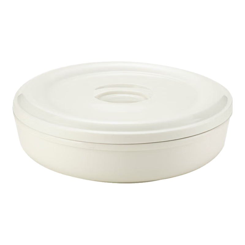 Beisesi Ceramic Steaming Bowl, Steamed Dish Ceramic Egg Steamer with Lid, Household Soup Bowl, Pure White Porcelain Bowl, 21*7cm