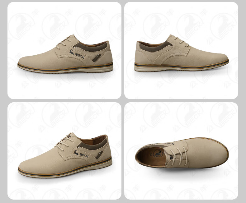 Gongyang Casual Leather Shoes for Men, Spring And Summer Men's Shoes, Business Casual Shoes, Commuter Work Shoes, Blue, Size 41 13