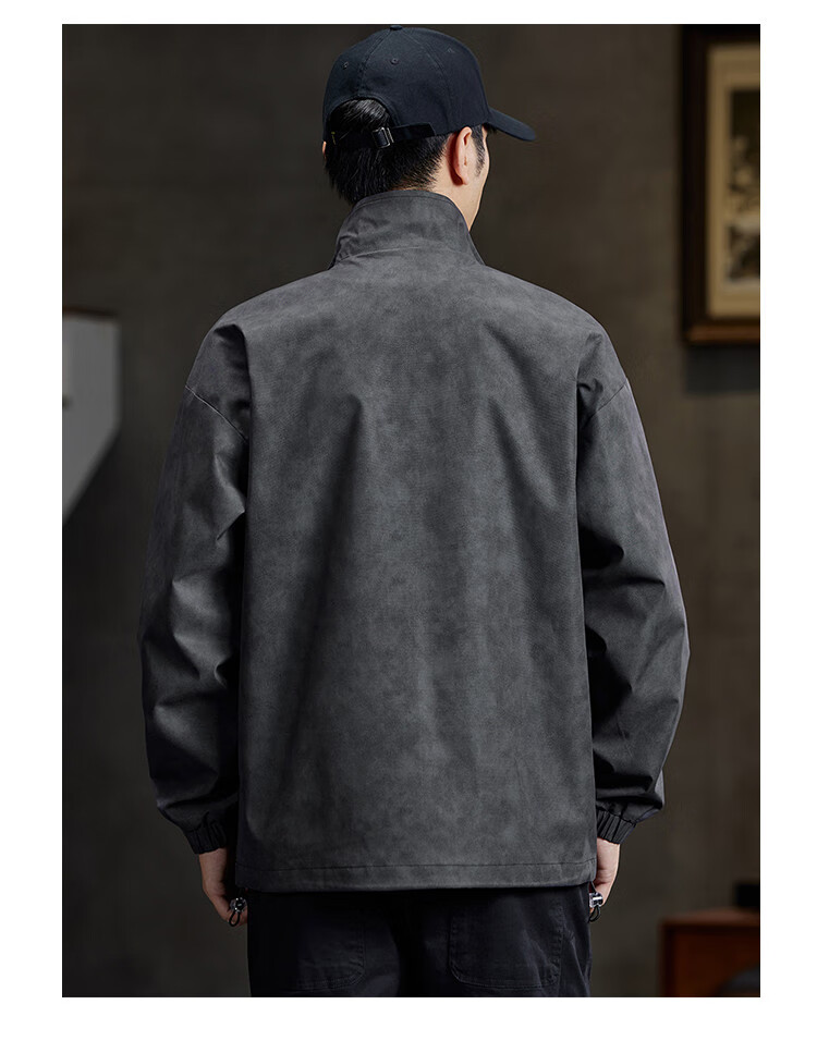 JEEP Waterproof Men's Jacket, 2026 Spring And Autumn New Trendy Versatile Outerwear, Lapel Collar Motorcycle Jacket for Me 7