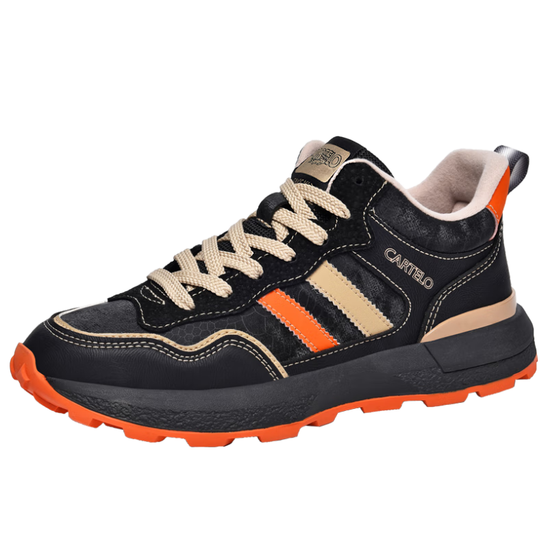 CARTELO Men's New Casual Sports Sneakers, Summer And Autumn Retro Versatile Outdoor Hiking Travel Commuting Dad Shoes