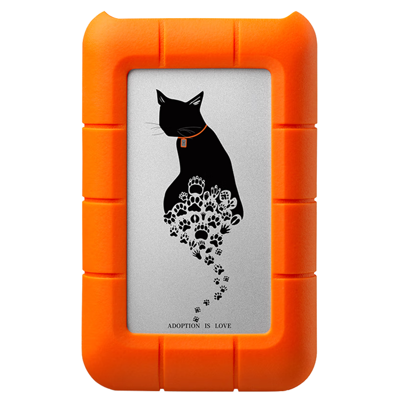 LaCie Rugged Mini Portable Hard Drive, 5TB Triple Protection, USB Type-C/USB3.2 Compatible with Mac, Small Black, Shockproof And Drop-Resistant