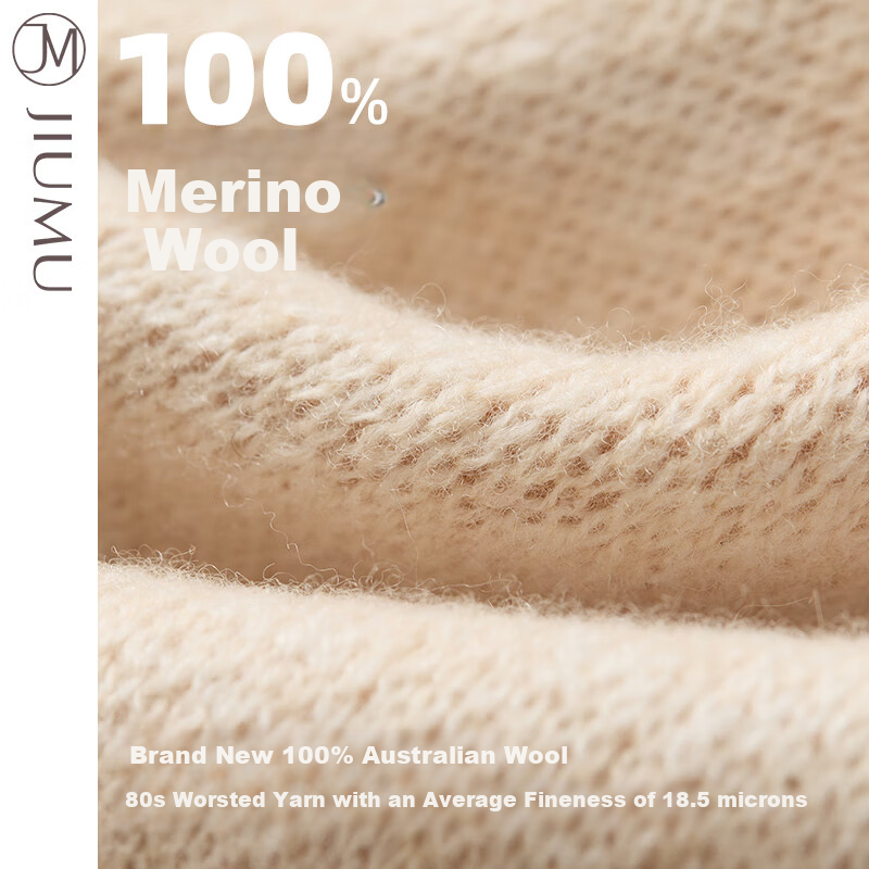 JIUMU Pure Wool Scarf for Women, Autumn And Winter Neck Warmer, Ladies' Warm Shawl, Gift for Women on Mid-Autumn Festival Or Birthday, Gift Box Packaging