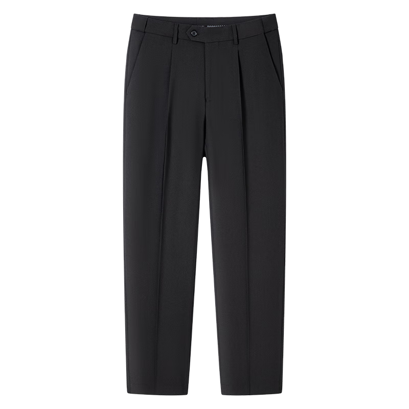 FIRS Anti-Wrinkle Non-Iron Double-Pleat Men's Business Straight-Leg Pants Loose Workwear Casual Trousers for Men