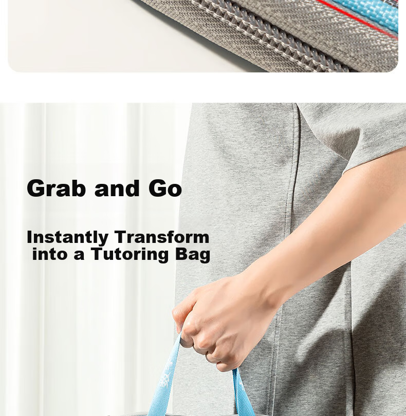 Deli School Stationery L-Shaped Student Mesh Zipper Bag, Subject Classification Pouch, File Folder, Thickened Subject Bag for Students, Large Capacity with Wide Opening, Green English PP123 12