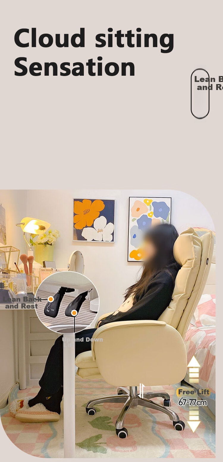 Huanaxin Computer Chair, Home Office Chair, Executive Chair, Home Chair with Footrest, Nap Chair, Ergonomic Swivel Chair XKY093 3