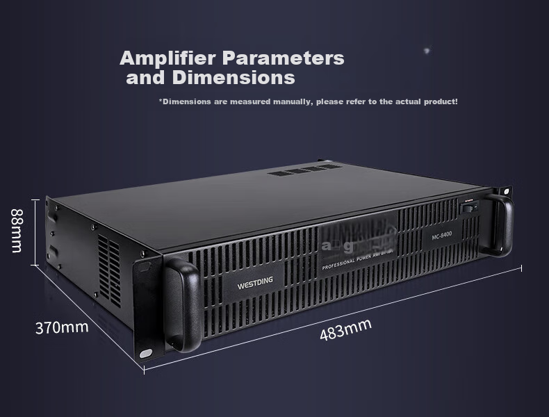 WESTDING Amplifier Home Theater Sound System Combination, 2.0 Channel 1200W Peak Power, 393 Integrated Amplifier All-In Machine, One Unit 3