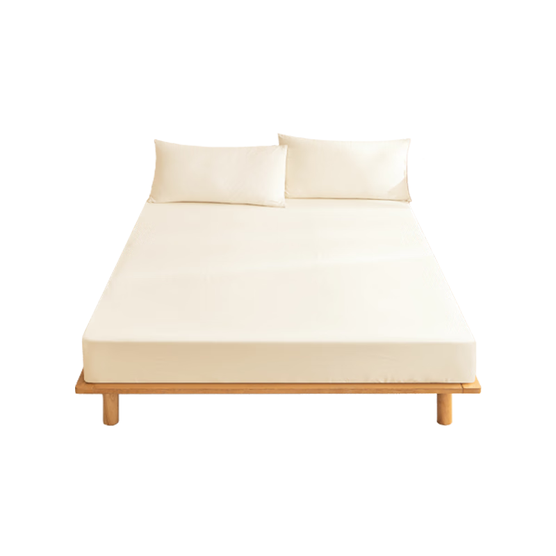 JD Original Yuero Bed Sheet, 120g Thickened Durable Brushed Class A Mattress Protector Cover, for 1.5-Meter Bed, Tech White