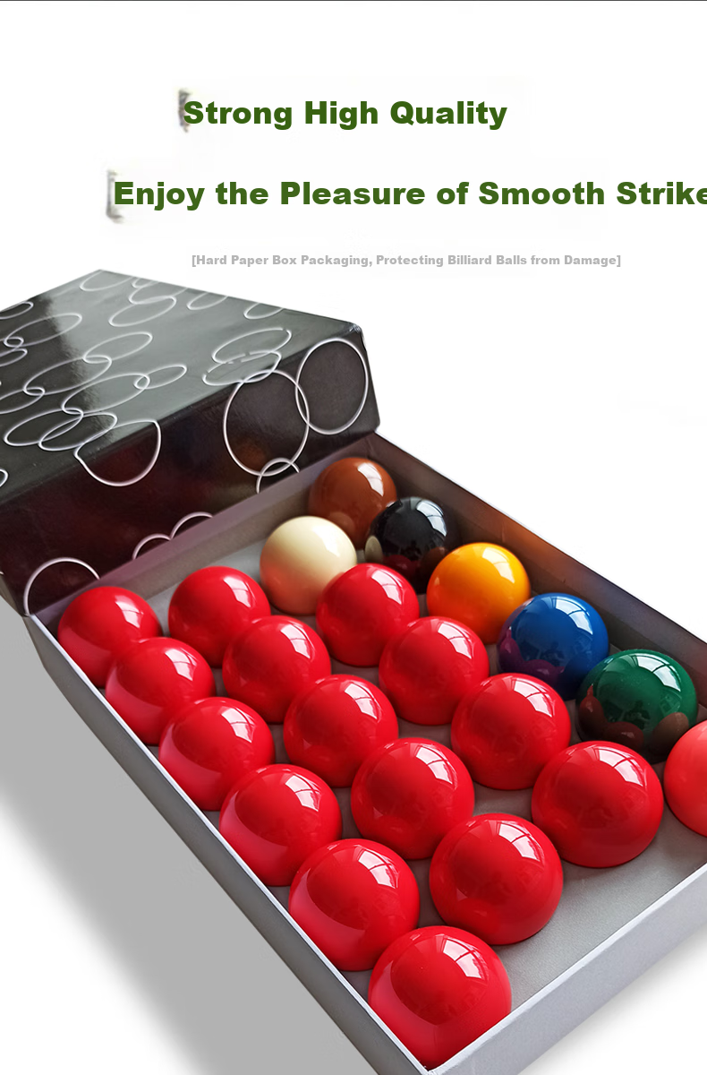 INVUI INVUI Billiard Balls, English Snooker Standard Billiard Balls, Crystal Balls, Billiard Table Accessories, 52.5mm 3
