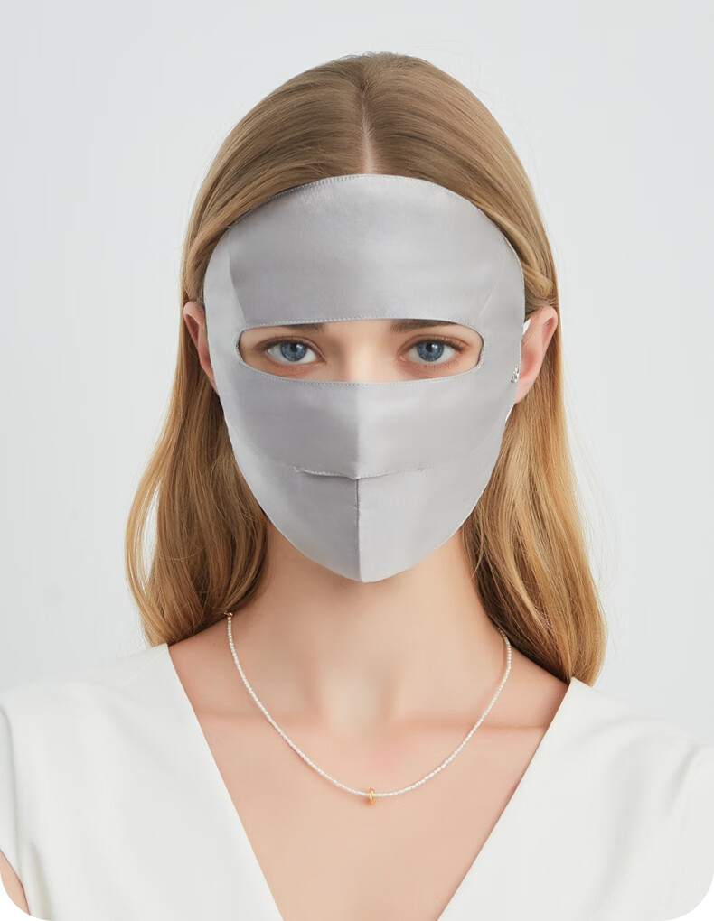 ELLE [100% Mulberry Silk] Sun Protection Face Mask for Women, UV-Resistant Face Cover, Gift for Girlfriend on Mid-Autumn Festival 10