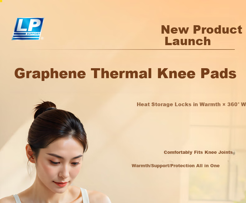LP 1627CK Sports Thermal Knee Pads with Graphene Heat Storage And Temperature Lock, Meniscus Protection for Cold Legs, Unisex Size L 2