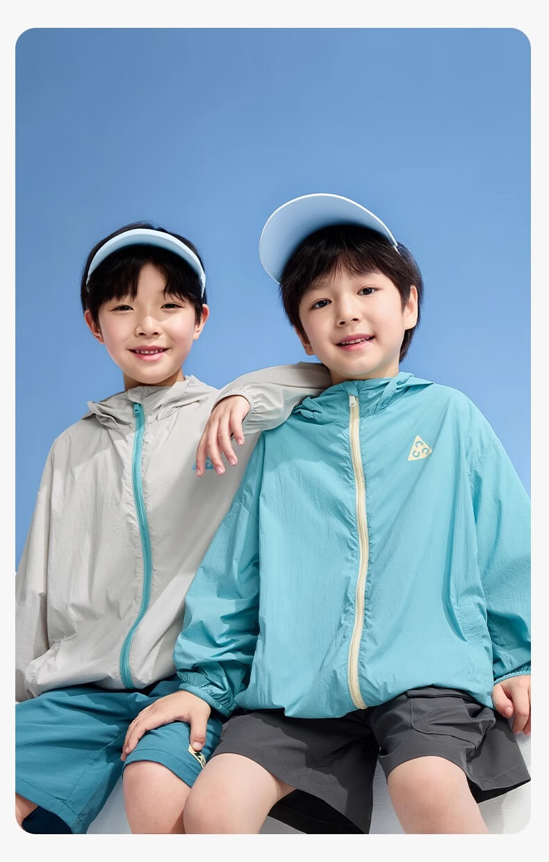 Zuoxi Boys' Sun Protection Clothing, Outdoor Children's Summer Sun Protection Thin Jacket, 2026 New Style Skin Coat, Blue, Size 110 17