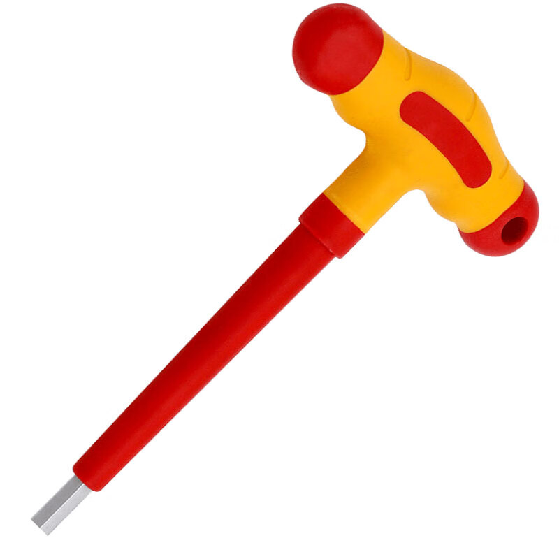 WEDO Insulated T-Shaped Hexagonal Wrench, Voltage Rating 1000V, Professional Electrician Tool, 6mm, IN523A-06