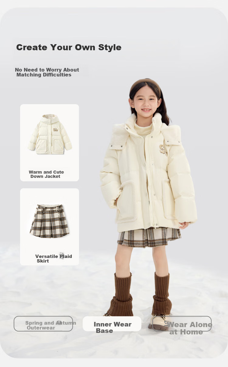 BALABALA Children's Clothing, Kids' Sweater, Boys And Girls Knitwear, New Winter Style, Turtleneck Base Layer, Versatile And Stylish Top 4