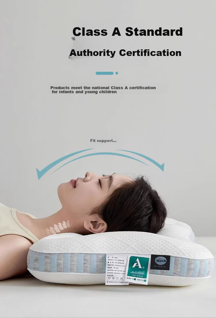 YALU&FREEDOM Pillow Neck Support Deep Sleep Cervical Pillow Core Adult Sleeping Specialized Anti-Pull SPA Memory Pillow Blue 2