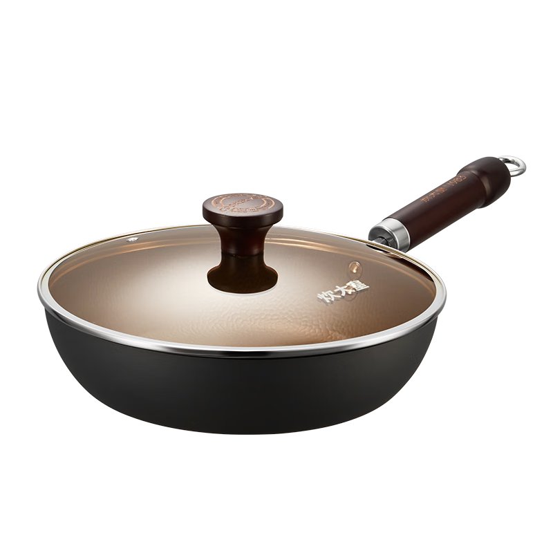COOKER KING Non-Stick Frying Pan, Flat Bottom Pan for Home Use, Pancake And Steak Pan, Hammered Texture Small Iron Pan, Extreme Iron Frying Pan, 26cm