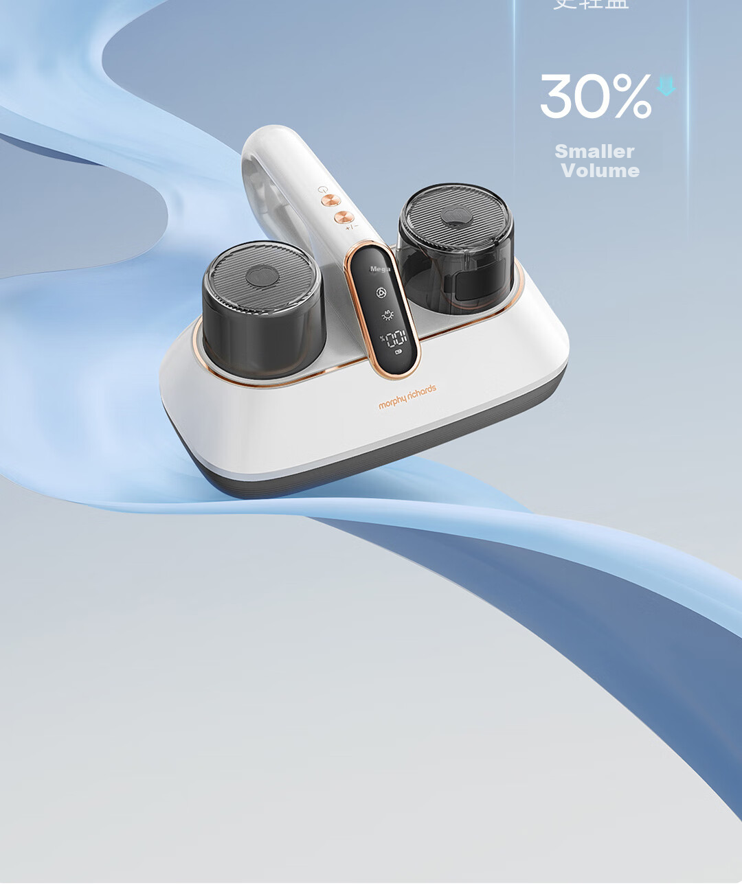 Morphyrichards Self-Cleaning Dust Mite Remover Wireless Bed Vacuum Cleaner, Intelligent Dust And Mite Removal Device with Strong Suction, Long Battery Life of 120 Days without Emptying, Automatic Rechargeable Mite Remover MR3106 35