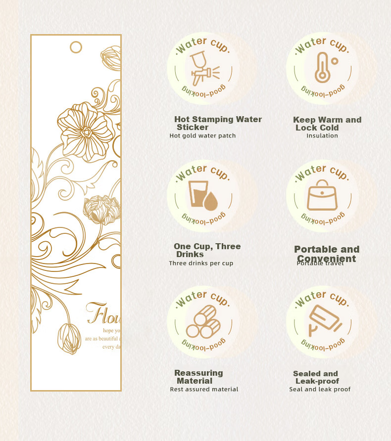Xinyimanman Wedding Favor, Practical Gift for Bridesmaids, Mid-Autumn Festival Present, Suitable for Clients, Employees, Best Friends, Teachers, Water Bottle Gift Box 5