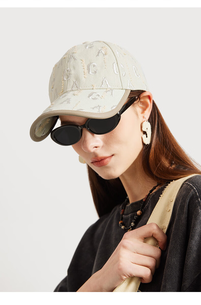 CACUSS Baseball Cap for Women, Soft Top, Face-Slimming Visor, Fashionable Versatile Sun Hat, Outdoor Cycling Casual Sun Protection Cap, Light Blue 8