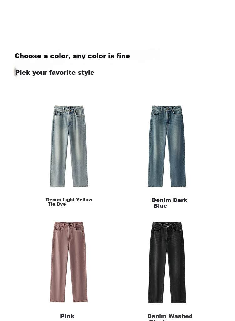 Semir Senrou | Women's Jeans, Spring Season, Contains Lyocell, Distressed Long Pants, Comfortable Basic Wide-Leg Pants, 103125124001A 20