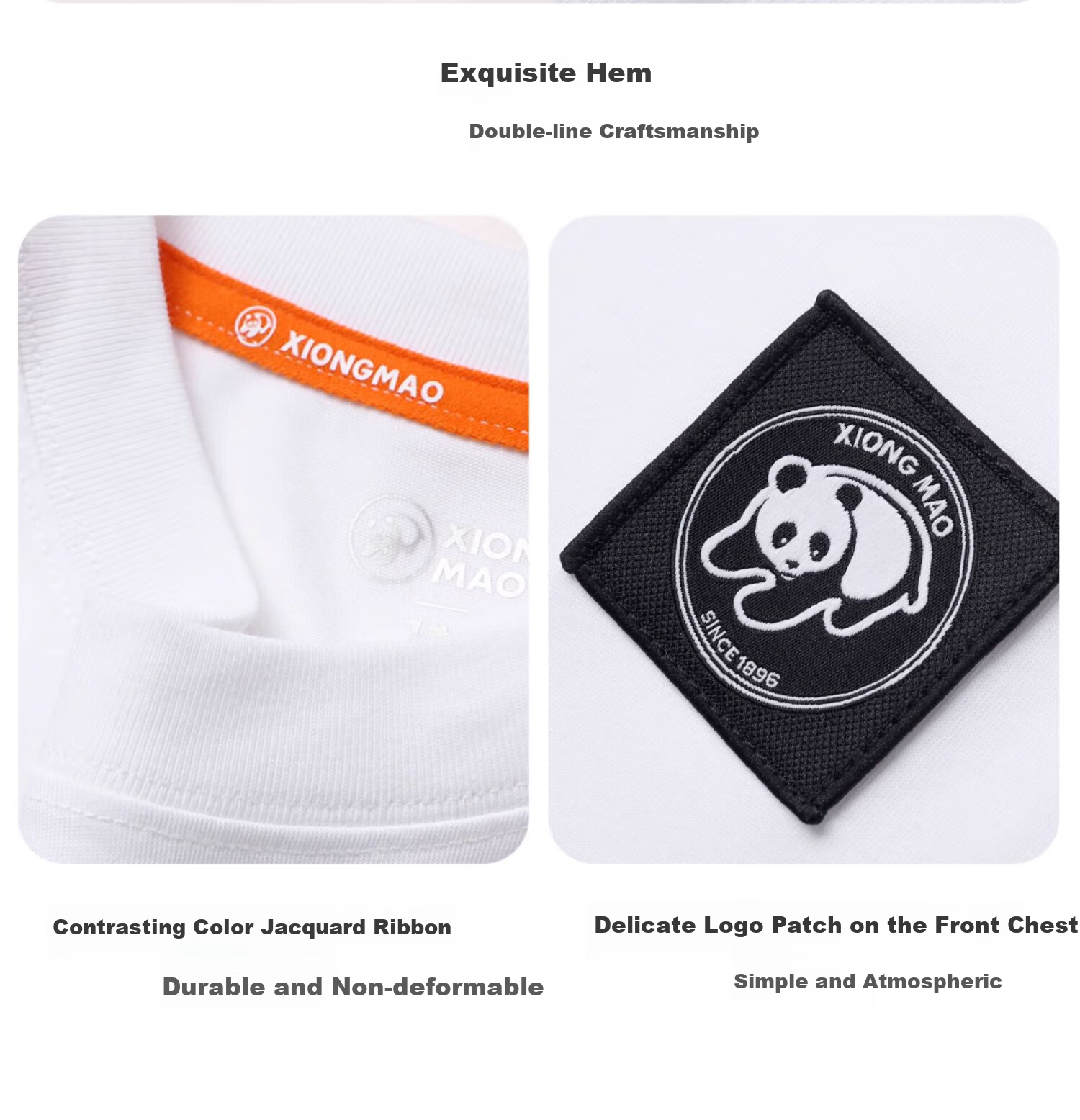 CAMEL Outdoor Unisex Casual Short-Sleeve T-Shirt, Round Neck, Cool And Breathable Top [Panda Collaboration] A34BA6K170 30