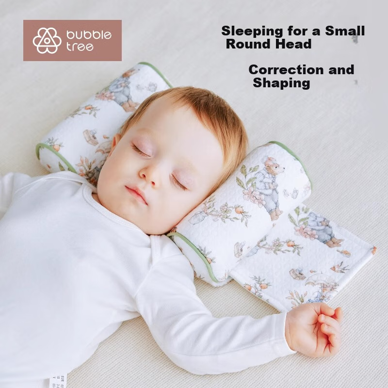 BUBBLE TREE [0-2 Years Old Anti-Flat Head Shaping Pillow] Newborn Infant Shaping Pillow, Children's Baby Head Correction Pillow